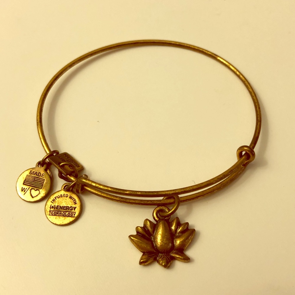 Alex and Ani Lotus Charm Bracelet